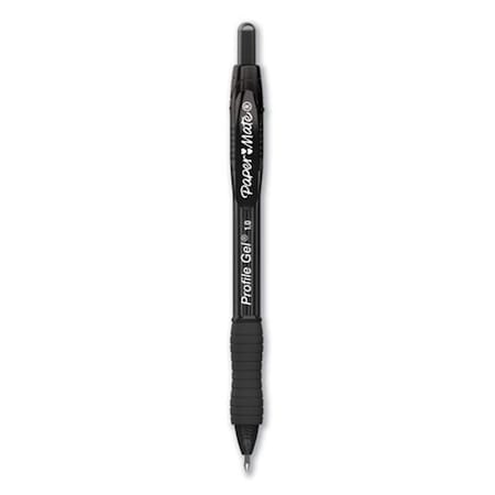Paper Mate 1.0 mm Retractable Gel Pen, Black - 12 per Pack PA472679